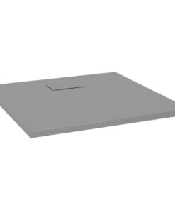 vidaXL Douchebak 80x80 cm SMC grijs