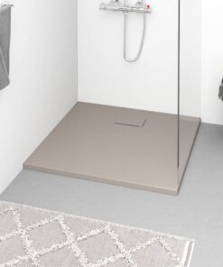 vidaXL Douchebak 90x80 cm SMC bruin