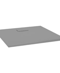 vidaXL Douchebak 90x80 cm SMC grijs