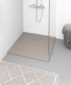 vidaXL Douchebak 90x90 cm SMC bruin
