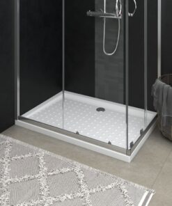 vidaXL Douchebak met noppen 70x100x4 cm ABS wit