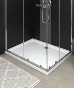 vidaXL Douchebak met noppen 80x100x4 cm ABS wit