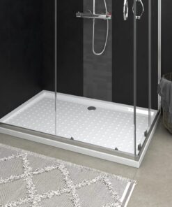 vidaXL Douchebak met noppen 80x120x4 cm ABS wit