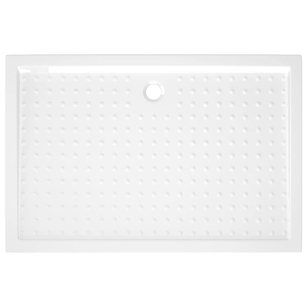vidaXL Douchebak met noppen 80x120x4 cm ABS wit - Image 5