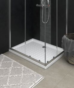 vidaXL Douchebak met noppen 90x70x4 cm ABS wit