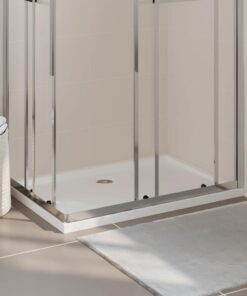 vidaXL Douchebak rechthoekig 70x100 cm ABS wit