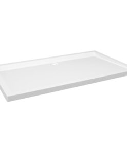 vidaXL Douchebak rechthoekig 70x120 cm ABS wit