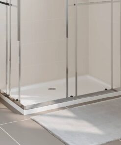 vidaXL Douchebak rechthoekig 70x120 cm ABS wit