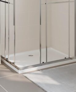 vidaXL Douchebak rechthoekig 80x110 cm ABS wit