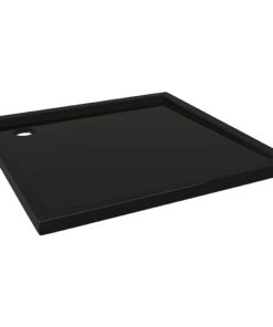 vidaXL Douchebak vierkant 80x80 cm ABS zwart