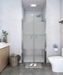 vidaXL Douchedeur 76x190 cm ESG halfmat