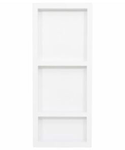 vidaXL Douchenis met 3 vakken 41x99x9 cm hoogglans wit