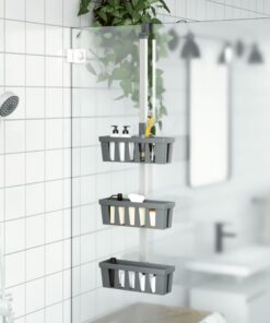 vidaXL Doucherek 30x15x(67-105) cm aluminium