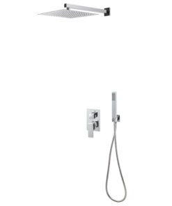 vidaXL Douchesysteem roestvrij staal 201 zilverkleurig