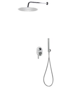 vidaXL Douchesysteem roestvrij staal 201 zilverkleurig