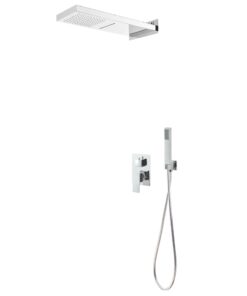 vidaXL Douchesysteem roestvrij staal 201 zilverkleurig