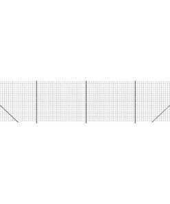 vidaXL Draadgaashek met flens 2x10 m antracietkleurig