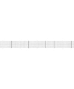 vidaXL Draadgaashek met flens 2x25 m antracietkleurig