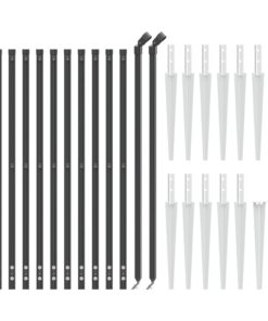 vidaXL Draadgaashek met grondankers 0