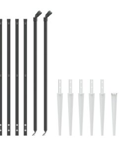 vidaXL Draadgaashek met grondankers 1