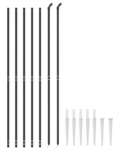 vidaXL Draadgaashek met grondankers 1