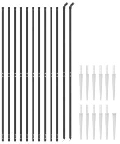 vidaXL Draadgaashek met grondankers 1