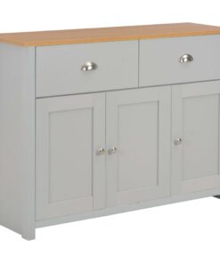 vidaXL Dressoir 112x35x81 cm grijs