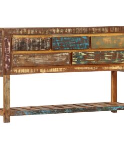 vidaXL Dressoir 120x30x75 cm massief gerecycled hout