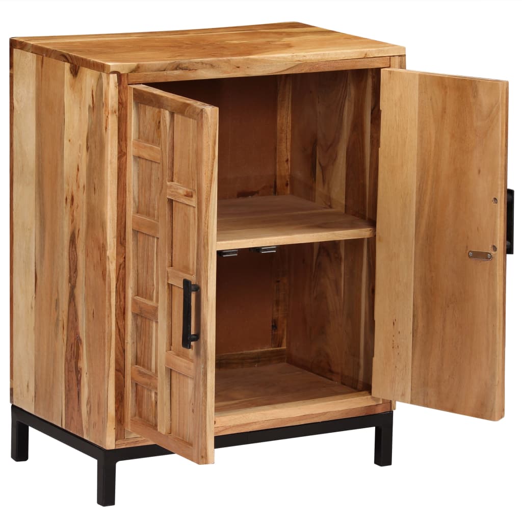 vidaXL Dressoir 60x35x76 cm massief acaciahout bruin - Afbeelding 3