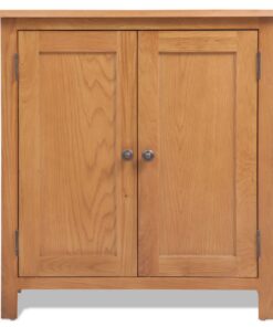 vidaXL Dressoir 70x35x75 cm massief eikenhout