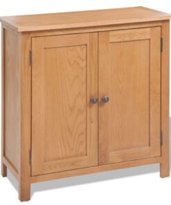 vidaXL Dressoir 70x35x75 cm massief eikenhout