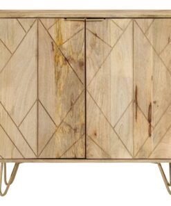 vidaXL Dressoir 80x30x75 cm massief mangohout