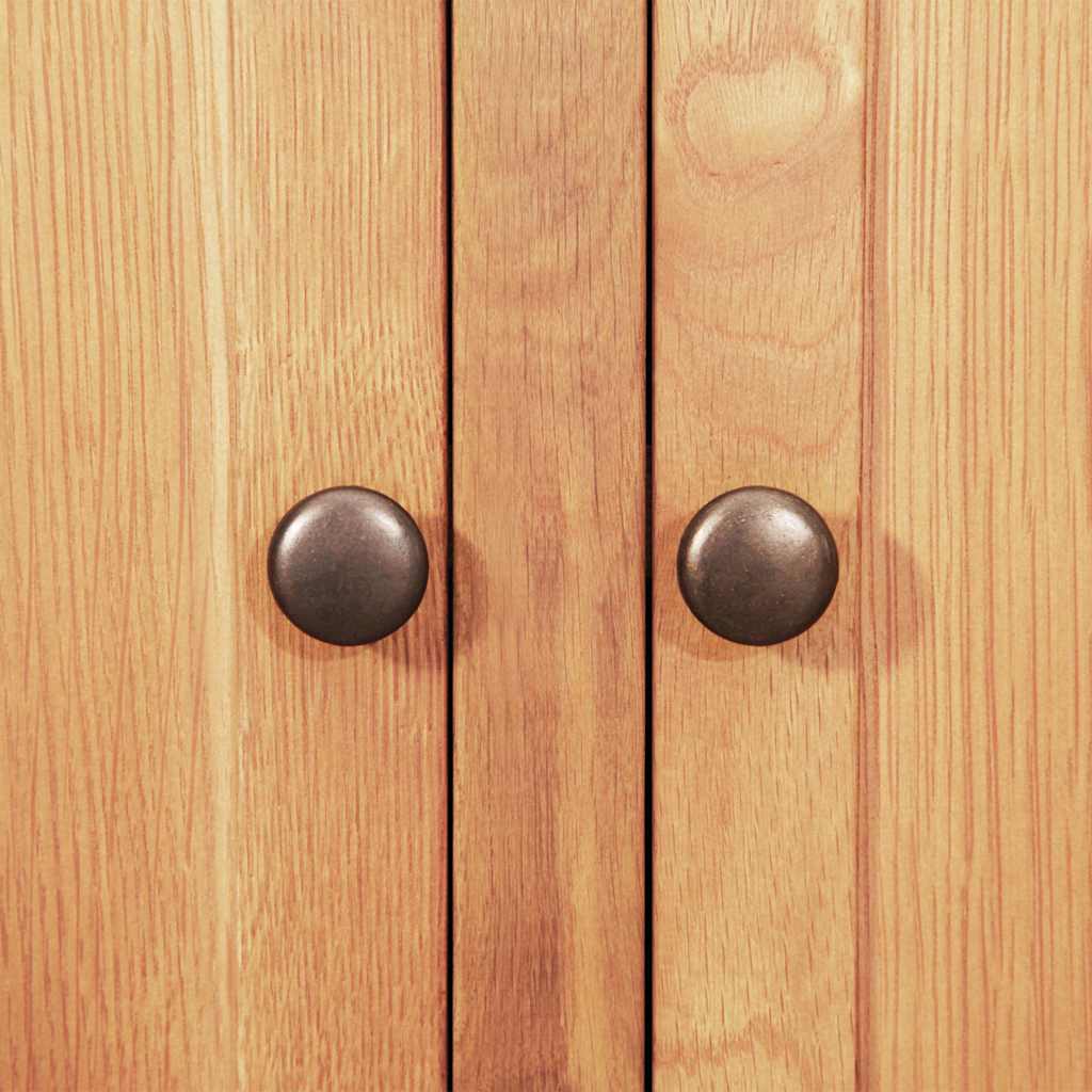 vidaXL Dressoir Bruin 112 x 33.5 x 70 cm Massief eikenhout - Afbeelding 4