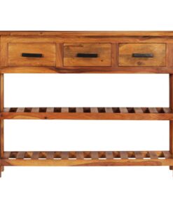 vidaXL Dressoir met 3 lades 110x30x80 cm massief hout