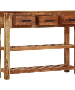 vidaXL Dressoir met 3 lades 110x30x80 cm massief hout