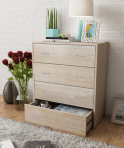 vidaXL Dressoir met 4 lades 60x30