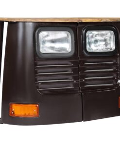 vidaXL Dressoir vrachtwagen massief mangohout donkergrijs