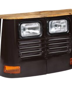 vidaXL Dressoir vrachtwagen massief mangohout donkergrijs