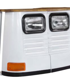 vidaXL Dressoir vrachtwagen massief mangohout wit