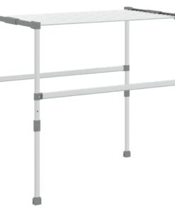 vidaXL Droogrek 83x(50-55)x(40-85) cm aluminium
