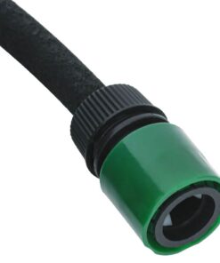 6'' 10 m rubber zwart