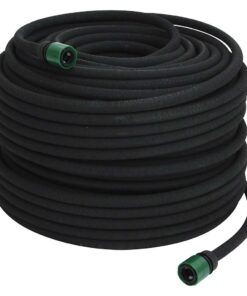 6'' 100 m rubber zwart