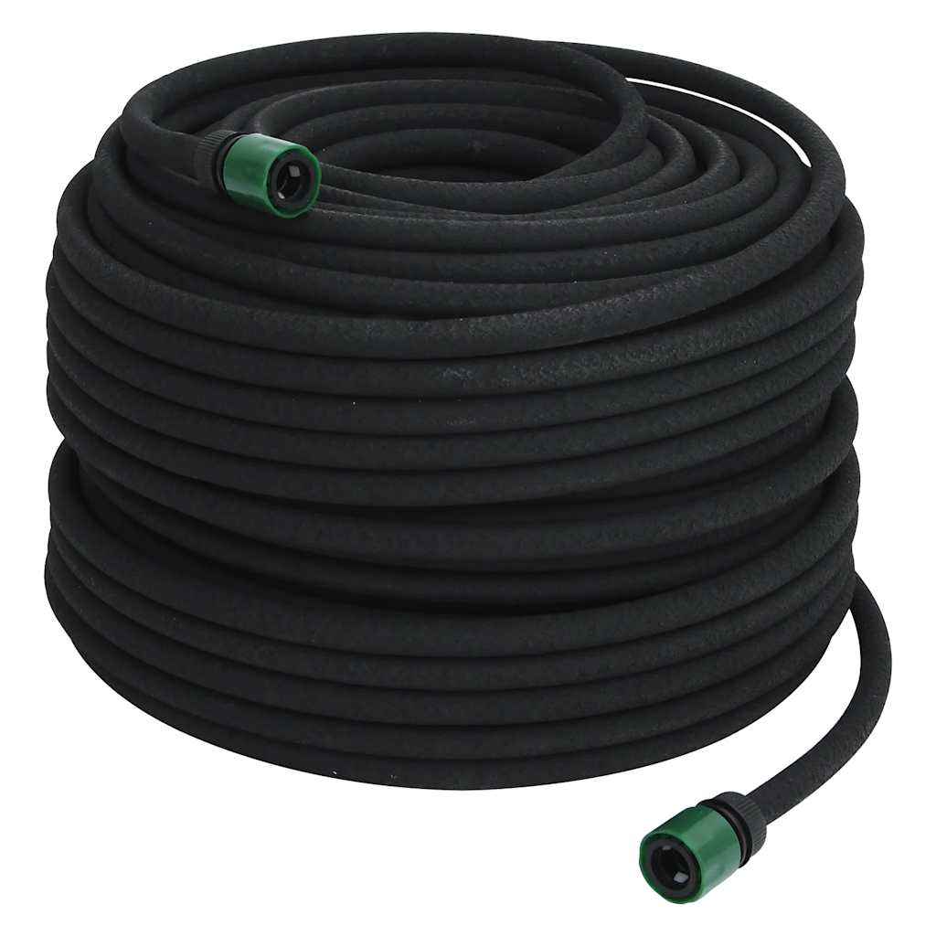 6'' 100 m rubber zwart