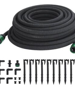6'' 25 m rubber zwart