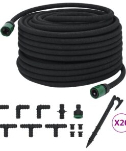 6'' 50 m rubber zwart