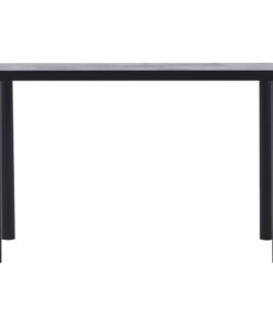 vidaXL Eettafel 120x60x75 cm MDF zwart en betongrijs