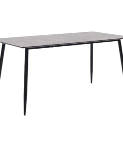 vidaXL Eettafel 160x80x75 cm MDF grijs