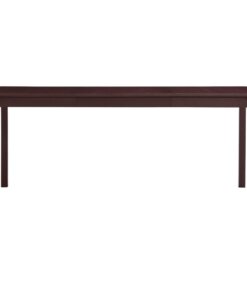 vidaXL Eettafel 180x90x73 cm grenenhout donkerbruin