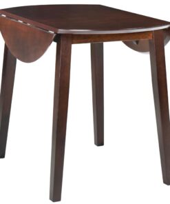 vidaXL Eettafel inklapbaar rond MDF bruin