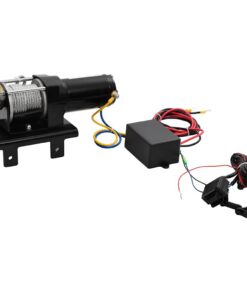 vidaXL Elektrische lier 12 V 1360 kg met montageplaat en rollenvenster